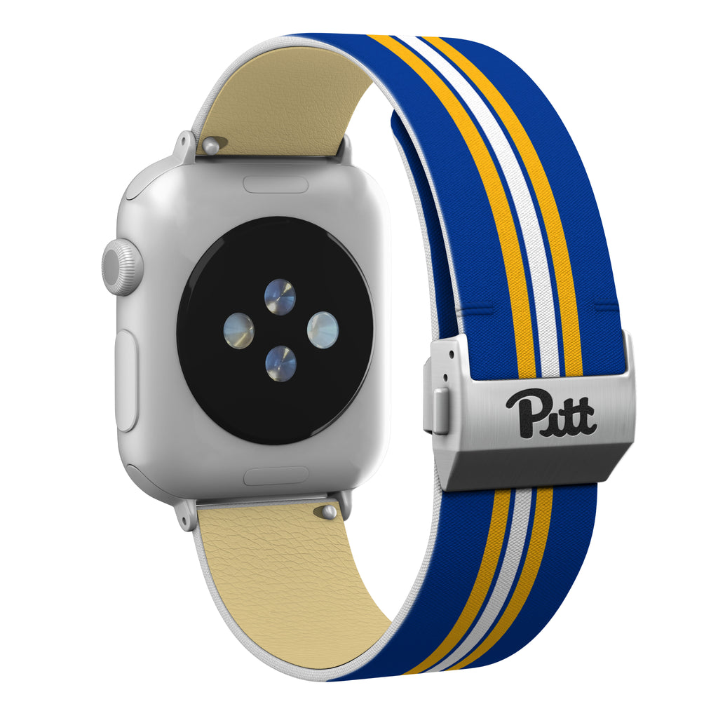 Pitt Panthers Full Print Watch Band With Engraved Buckle - AffinityBands