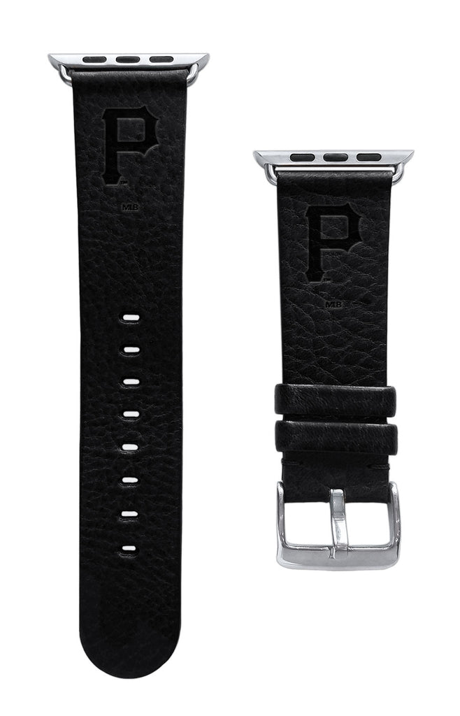 Pittsburgh Pirates Leather Band Compatible with Apple Watch - AffinityBands