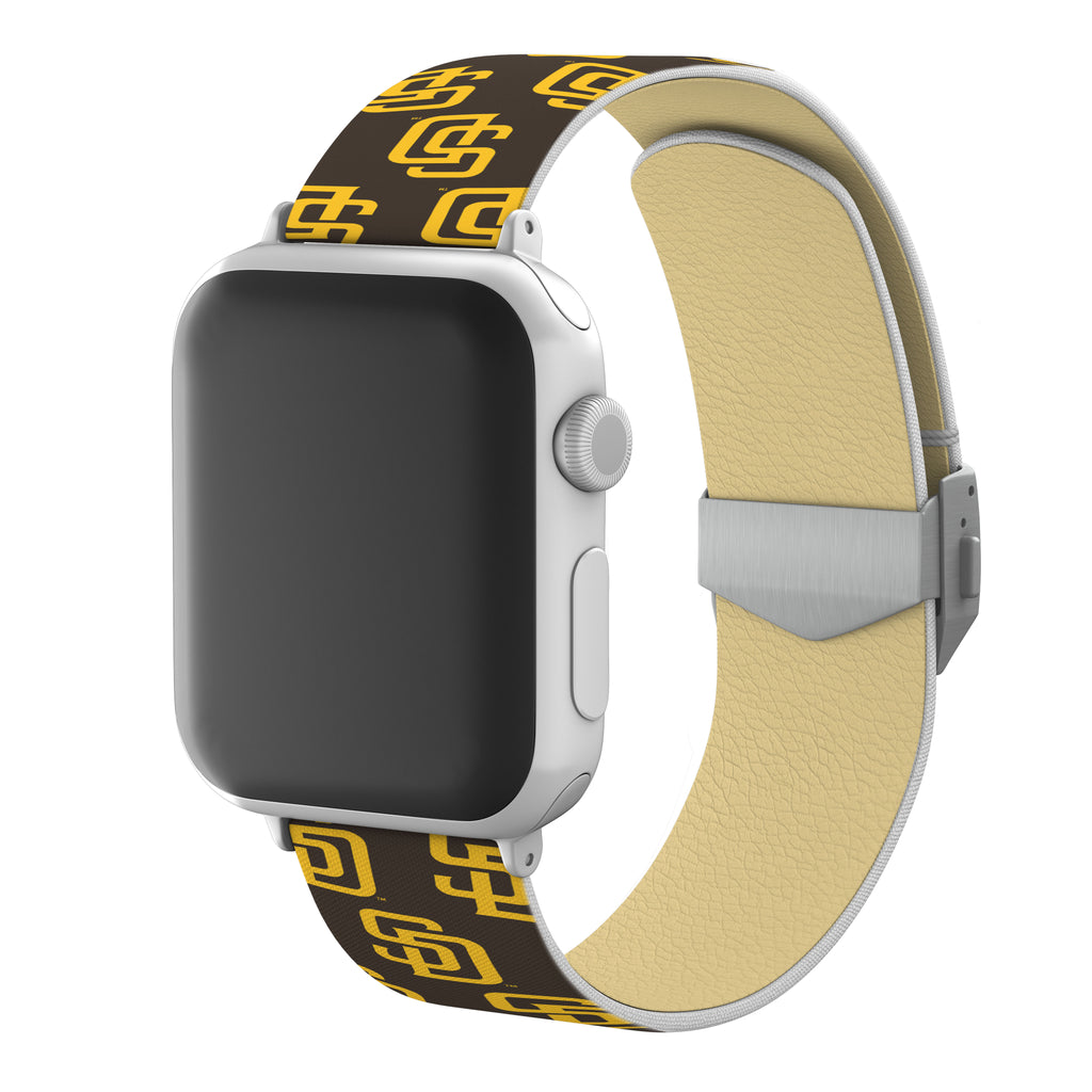 San Diego Padres Full Print Watch Band With Engraved Buckle - AffinityBands