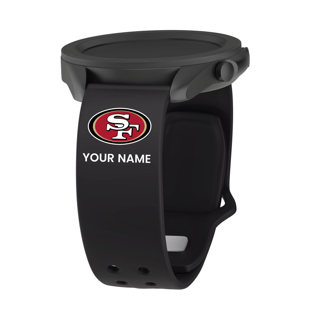 Nfl San Francisco 49ers Apple Watch Compatible Silicone Band - Black :  Target