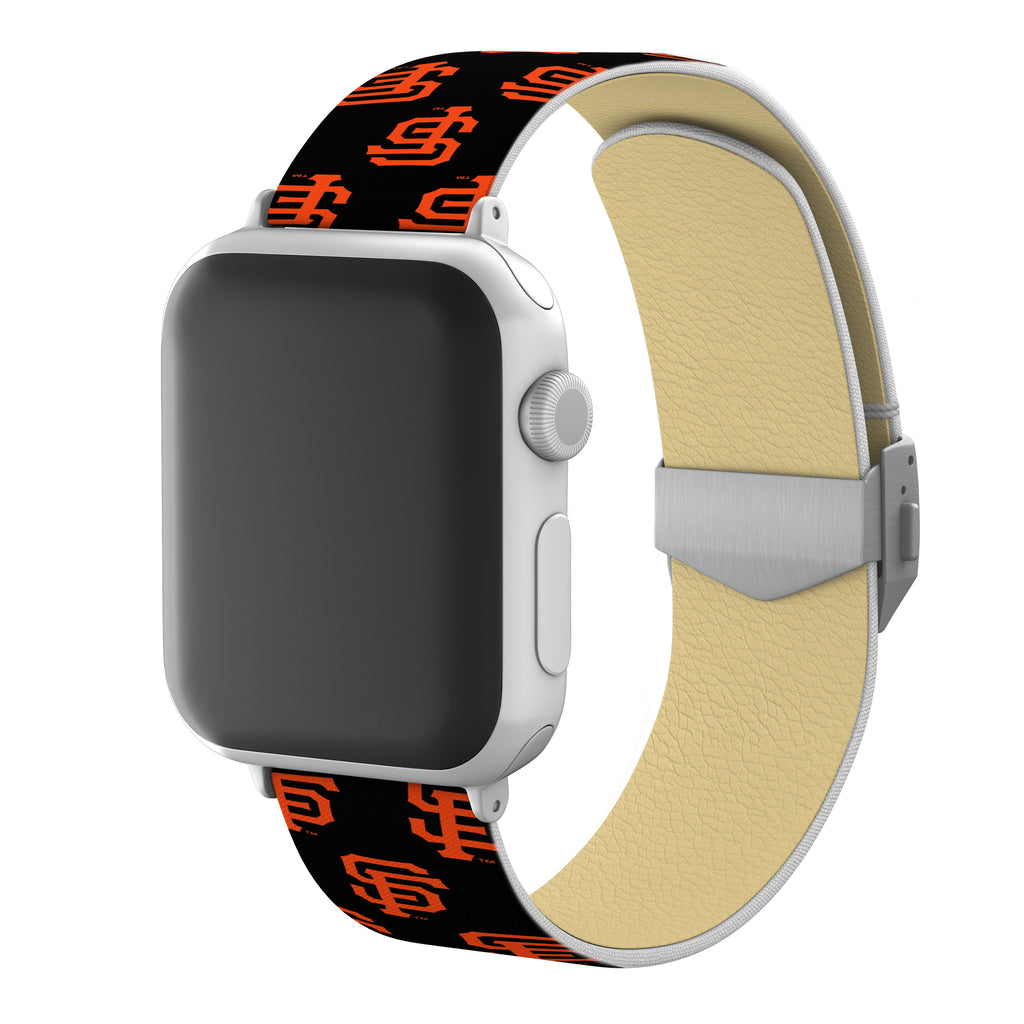 San Francisco Giants Full Print Watch Band With Engraved Buckle - AffinityBands