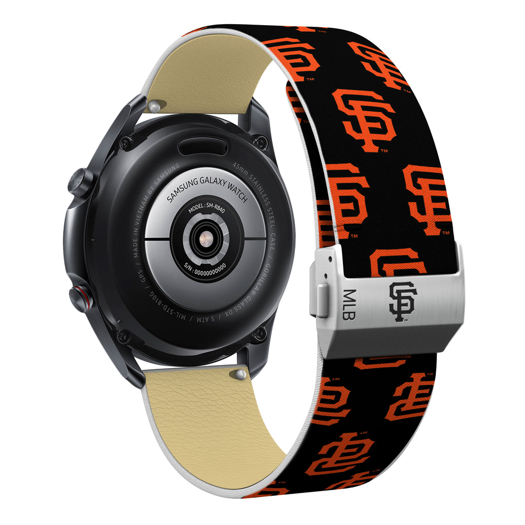 San Francisco Giants Full Print Quick Change Watch Band With Engraved Buckle - AffinityBands