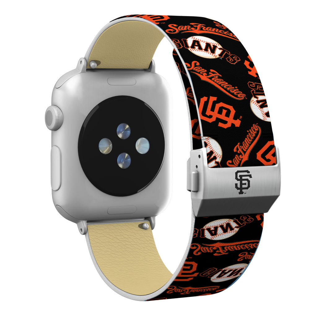 San Francisco Giants Full Print Watch Band With Engraved Buckle - AffinityBands