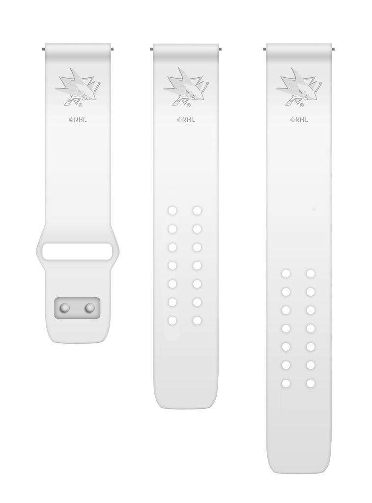 San Jose Sharks Engraved Silicone Watchband - AffinityBands