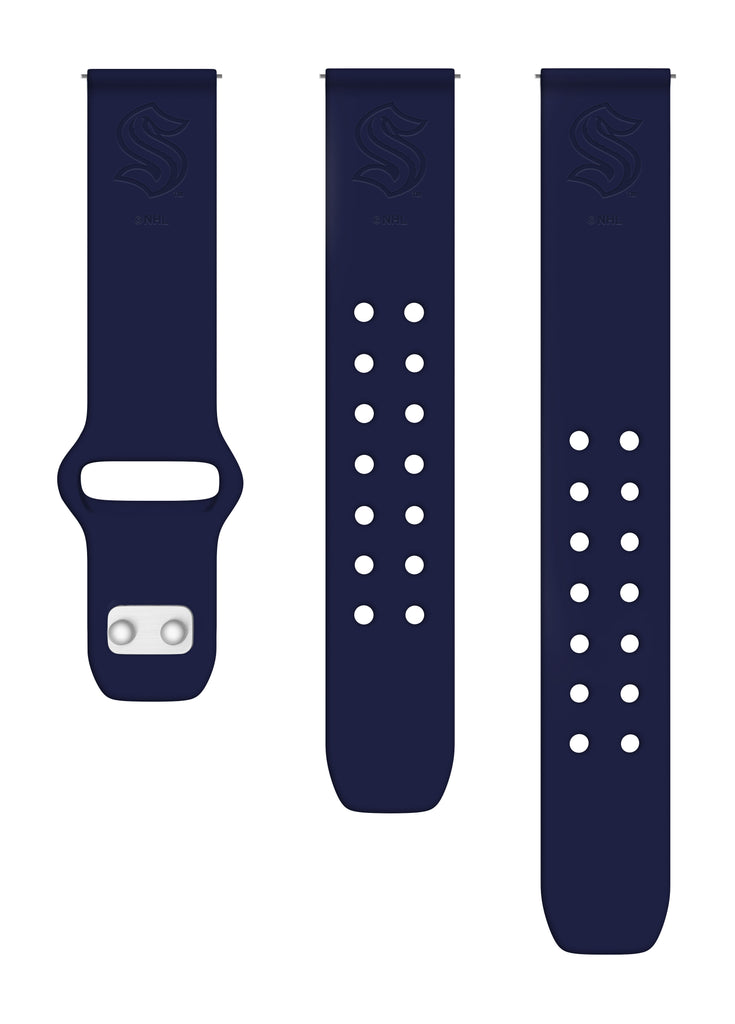 Seattle Kraken Engraved Silicone Watchband - AffinityBands