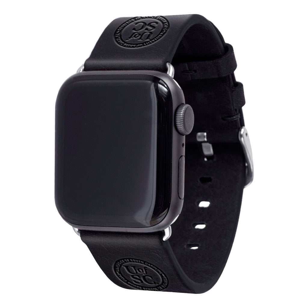 Darla Moore School of Business Leather Apple Watch Band - AffinityBands