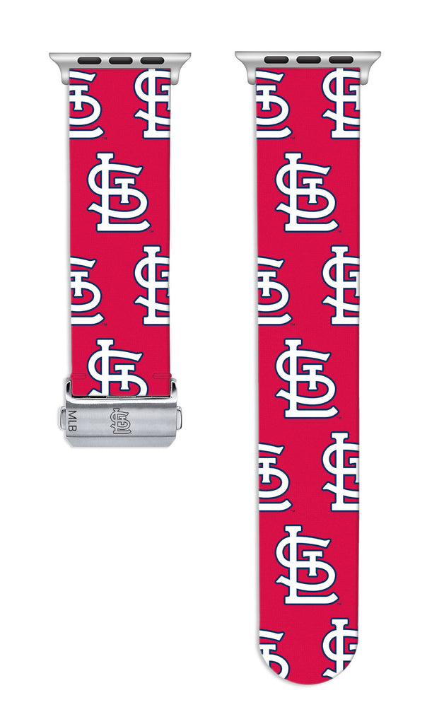 St. Louis Cardinals Full Print Watch Band With Engraved Buckle - AffinityBands