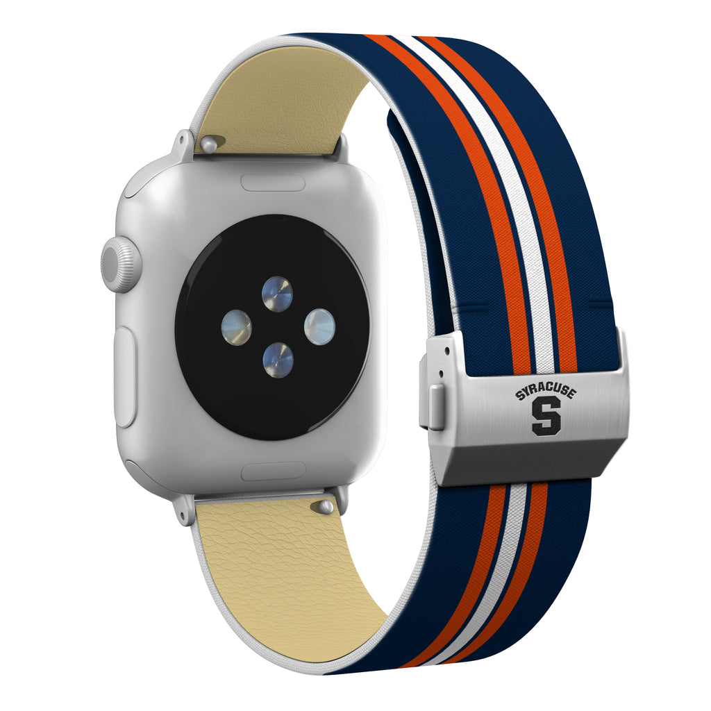 Syracuse Orange Full Print Watch Band With Engraved Buckle - AffinityBands