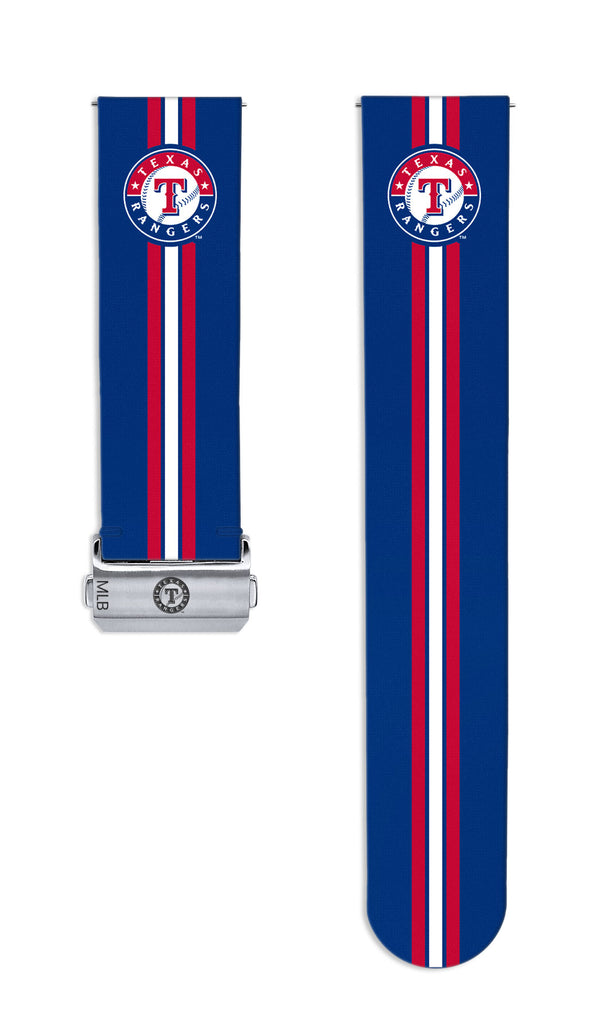 Texas Rangers Full Print Quick Change Watch Band With Engraved Buckle - AffinityBands