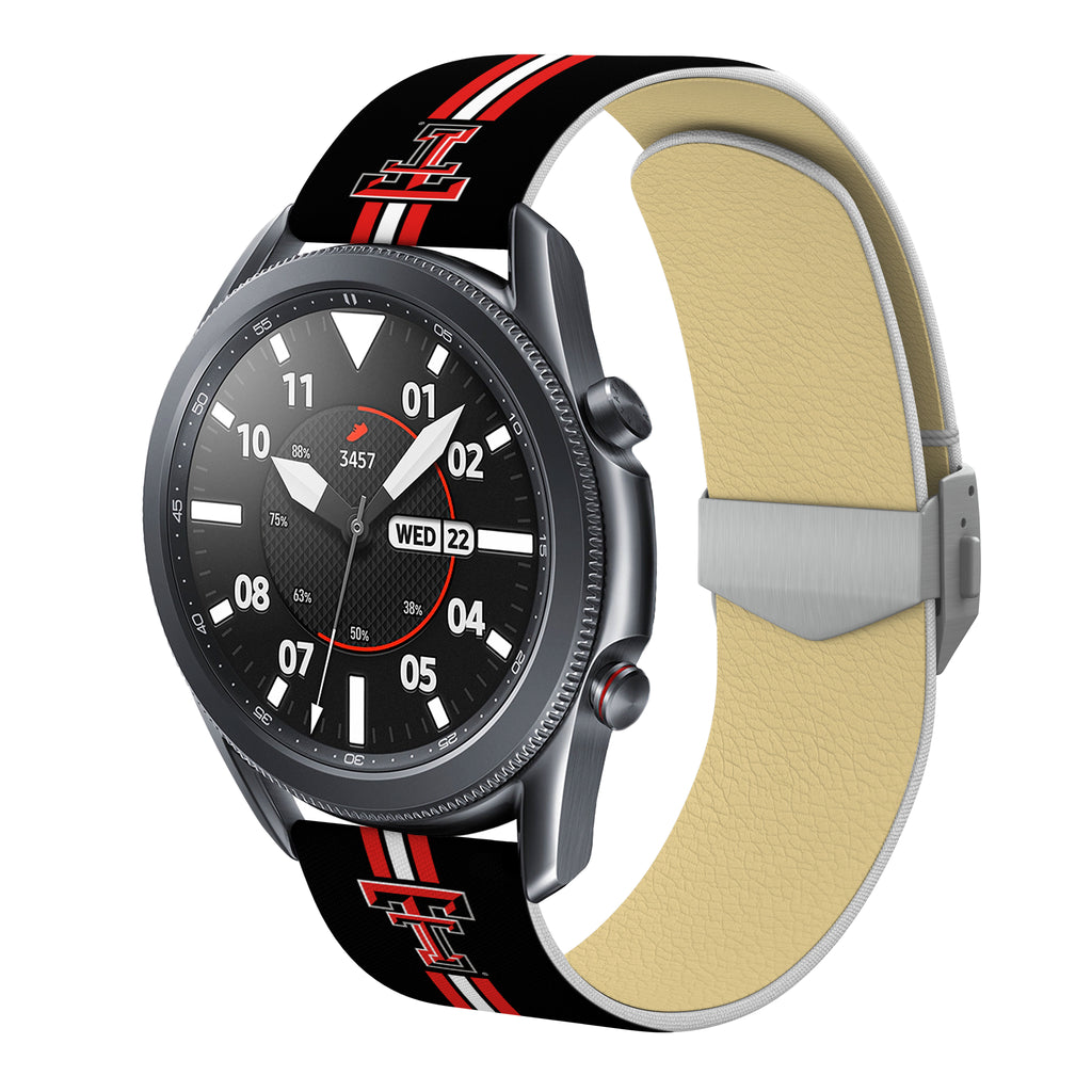 Texas Tech Red Raiders Full Print Quick Change Watch Band With Engraved Buckle - AffinityBands