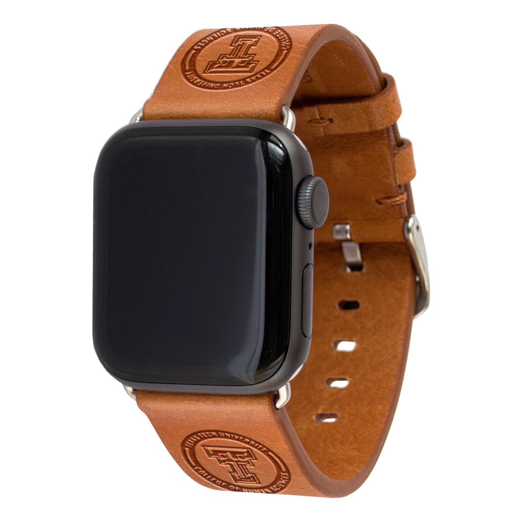 Texas Tech University College of Human Sciences Leather Apple Watch Band - AffinityBands