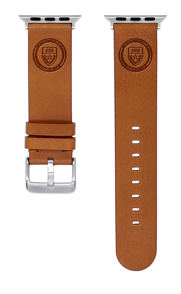 University of Texas School of Law Leather Apple Watch Band - Affinity Bands