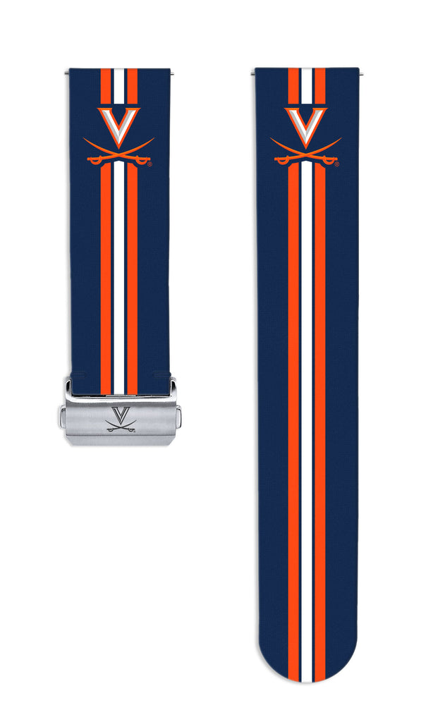 Virginia Cavaliers Full Print Quick Change Watch Band With Engraved Buckle - AffinityBands