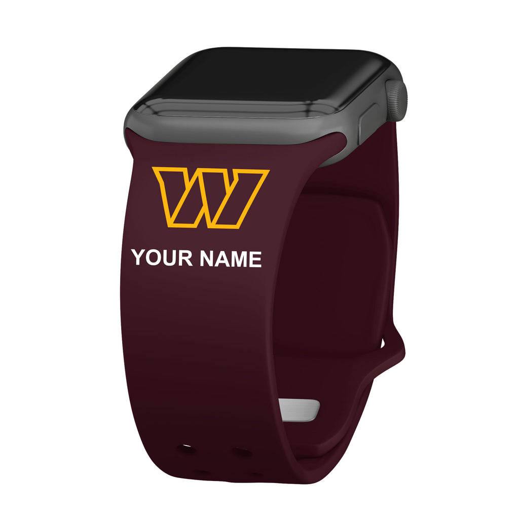 Washington Commanders Custom Name HD Apple Watch Band 42/44/45mm / Short