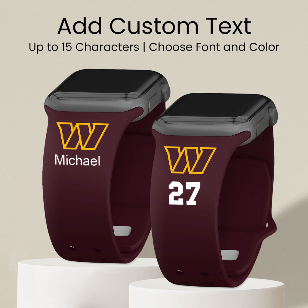 Washington Commanders Custom Name HD Apple Watch Band – Affinity Bands