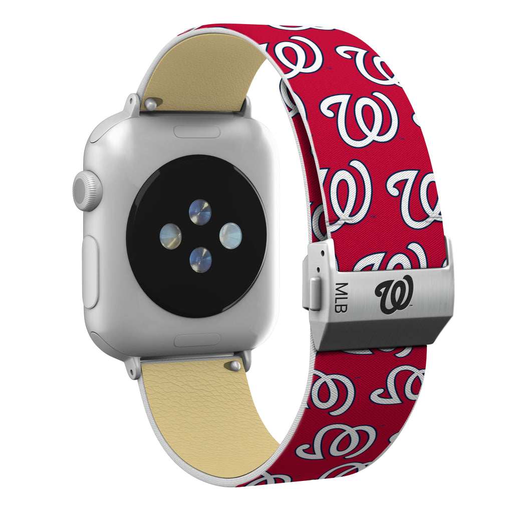 Washington Nationals Full Print Watch Band With Engraved Buckle - AffinityBands