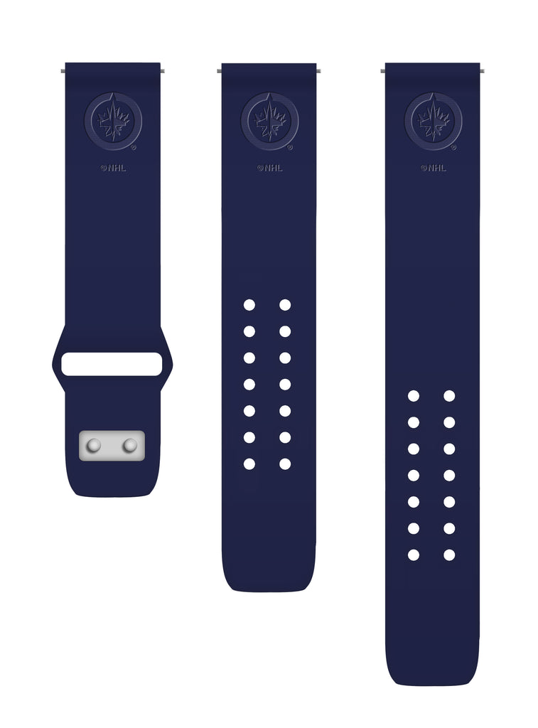 Winnipeg Jets Engraved Silicone Watchband - AffinityBands