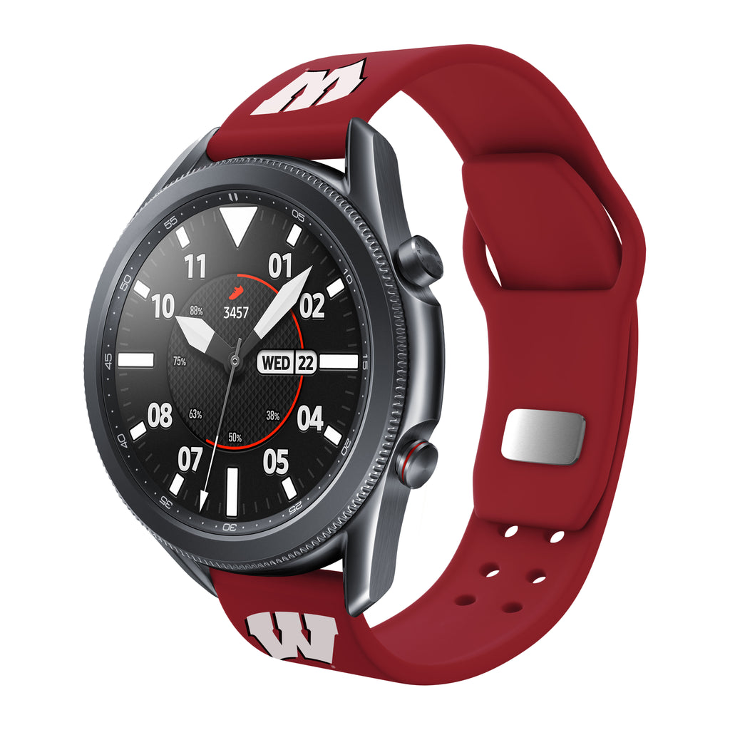 Wisconsin Badgers Quick Change Silicone Watchband - AffinityBands
