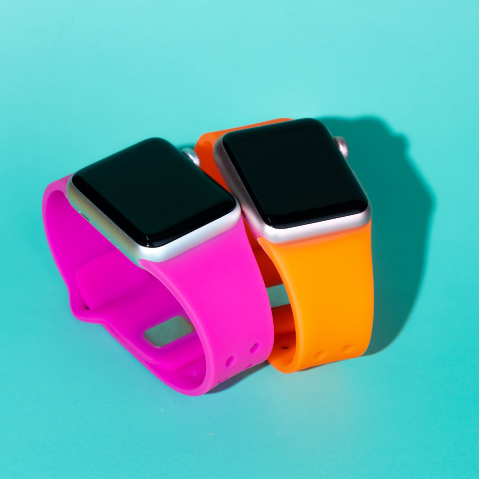 BOO' Neon Printed Silicone Smart Watch Band